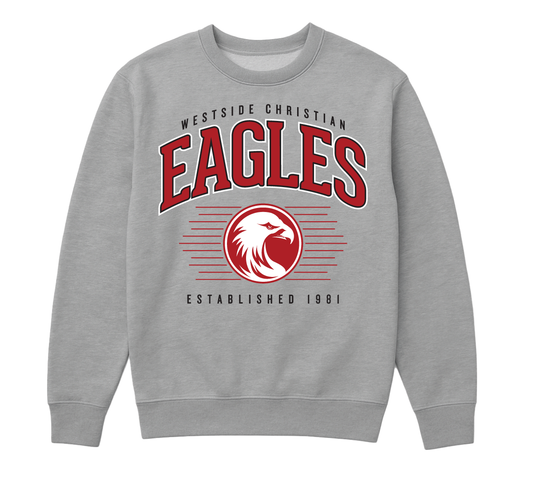 Retro Crest Crew Neck