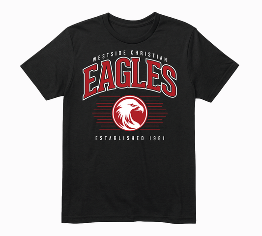 Retro Crest Tee - Black